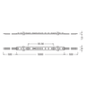 LEDVANCE LED-Strip LS P-1500/930/5 60W 6.600lm IP00 – Maßzeichnung