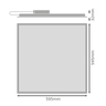 LEDVANCE LED-Panel Eco HLO 600 46 W 865 5.520 lm 120° weiß – Maßzeichnung