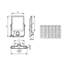 Philips Leuchte BVP167 LED36/830_40_65 PSU SWB MDU 30W 3.300 bis 3.600 lm IP65 – Maßzeichnung