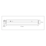 LEDVANCE Linear LED Flat Sensor 12W/840 840lm 120° IP20 Aluminium Bewegungssensor – Maßzeichnung