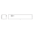 Osram LED Wandleuchte Endura Style Solar Sensor Shore 12,4W/3000K 540lm warmweiß dimmbar dunkelgrau IP54 – Maßzeichnung