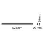 LEDVANCE LED Wand-/Deckenleuchte Linear Compact Batten 600 10W/830 1000lm 140° weiß IP20 warmweiß nicht dimmbar – Maßzeichnung