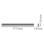 LEDVANCE LED Wand-/Deckenleuchte Linear Compact HO 600 10W/840 1000lm 140° weiß IP20 kaltweiß nicht dimmbar – Maßzeichnung