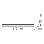 LEDVANCE LED Wand-/Deckenleuchte Linear Compact HO 900 15W/840 1500lm 140° weiß IP20 kaltweiß nicht dimmbar – Maßzeichnung