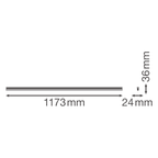 LEDVANCE LED Wand-/Deckenleuchte Linear Compact HO 1200 20W/830 2000lm 140° weiß IP20 warmweiß nicht dimmbar – Maßzeichnung