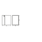 Osram Wandleuchte Endura Classic Cube Adjustable 1-flammig GU10 nicht dimmbar weiß IP44 – Maßzeichnung