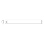 Osram LED Unterbauleuchte Linear Angle Frameless Sensor 35cm 5W/3000-6500K 320lm tunable white dimmbar schwarz IP20 – Maßzeichnung