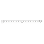 Osram LED-Band Audio Voice Receiver 5m RGB Remote Control 20W dimmbar weiß IP20 – Maßzeichnung