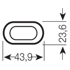 Osram Dulux S 9W/840 G23 Lumilux kaltweiß – Maßzeichnung
