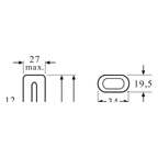 Osram Dulux L 36W/830 2G11 Lumilux warmweiß – Maßzeichnung 2
