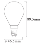 Osram / Ledvance LED WIFI Smart+ Smart+ P matt 180° Wifi 5-40W/ RGBW einstellbar 470lm E14 220-240V dimmbar – Maßzeichnung