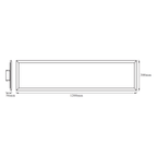 LEDVANCE LED-Panel SMART+ Wifi Planon Plus 1200x300mm RGB + W 36W 3.000lm IP20 – Maßzeichnung