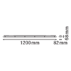 LEDVANCE LED DAMP PROOF 1200 32W/865 IP65 GY 4400lm 110° nicht dimmbar – Maßzeichnung