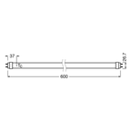 Osram LED SubstiTube T8 Motion Sensor 6,8-18W/840 G13 1100lm kaltweiß nicht dimmbar – Maßzeichnung