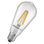 Osram LED Filament Superstar+ Edison ST64 klar 300° 5,8-60W/927 warmweiß 806lm E27 220-240V dimmbar – Produktansicht
