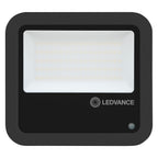 LEDVANCE Floodlight PFM 65 W 4000 K 8000 lm SYM 100° Dämmerungssensor IP65 schwarz – Ansicht stehend