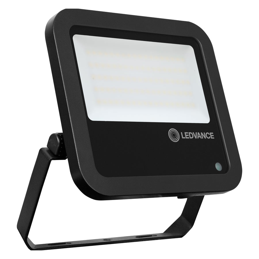 LEDVANCE Floodlight PFM 65 W 4000 K 8000 lm SYM 100° Dämmerungssensor IP65 schwarz