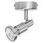 Osram LED Spotleuchte Brushed Silver Anbau GU10 inkl. 2,6W LED-Lampe 230lm warmweiß Silber