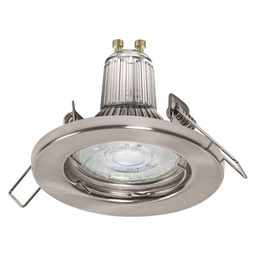 Osram LED Spotset 5-flammig 2,6W/2700K 230lm warmweiß nicht dimmbar nickel gebürstet IP20