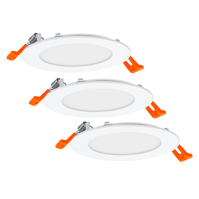 LEDVANCE LED-Downlight Slim 120 mm 8 W 3.000 K Set 3 Stück warmweiß IP20 weiß