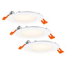 LEDVANCE LED-Downlight Slim 120 mm 8 W 3.000 K Set 3 Stück warmweiß IP20 weiß – Ansicht stehend