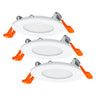 LEDVANCE LED-Downlight Slim 85 mm 4,5 W 3.000 K Set 3 Stück warmweiß IP20 weiß