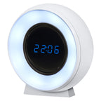 LEDVANCE Nightlux Clock LED-Orientierungslicht mit Uhr, 3 Farbtemperaturen, USB-Akku weiß – Ansicht stehend