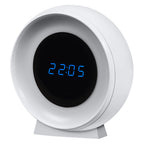 LEDVANCE Nightlux Clock LED-Orientierungslicht mit Uhr, 3 Farbtemperaturen, USB-Akku weiß