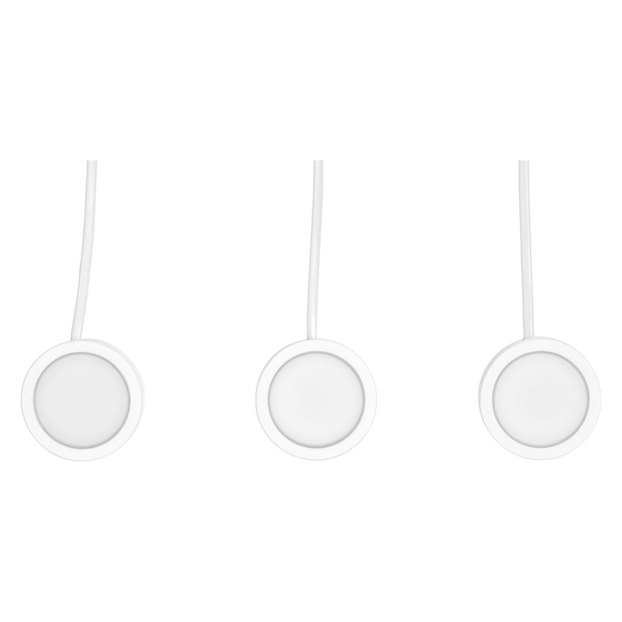 LEDVANCE LED Unterbauleuchte Puck 65mm 3-flammig 3W/3000K 250lm warmweiß nicht dimmbar weiß IP20