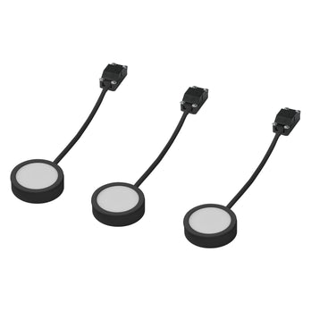 LEDVANCE LED Unterbauleuchte Puck 65mm 3-flammig 3W/3000K 250lm warmweiß nicht dimmbar schwarz IP20