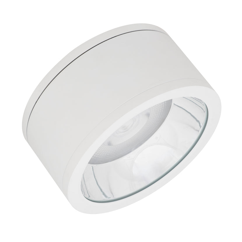 LEDVANCE LED-Feuchtraumleuchte Downlight Surface DN250 45 W 3.000 K 4.725 lm IP65 Weiß