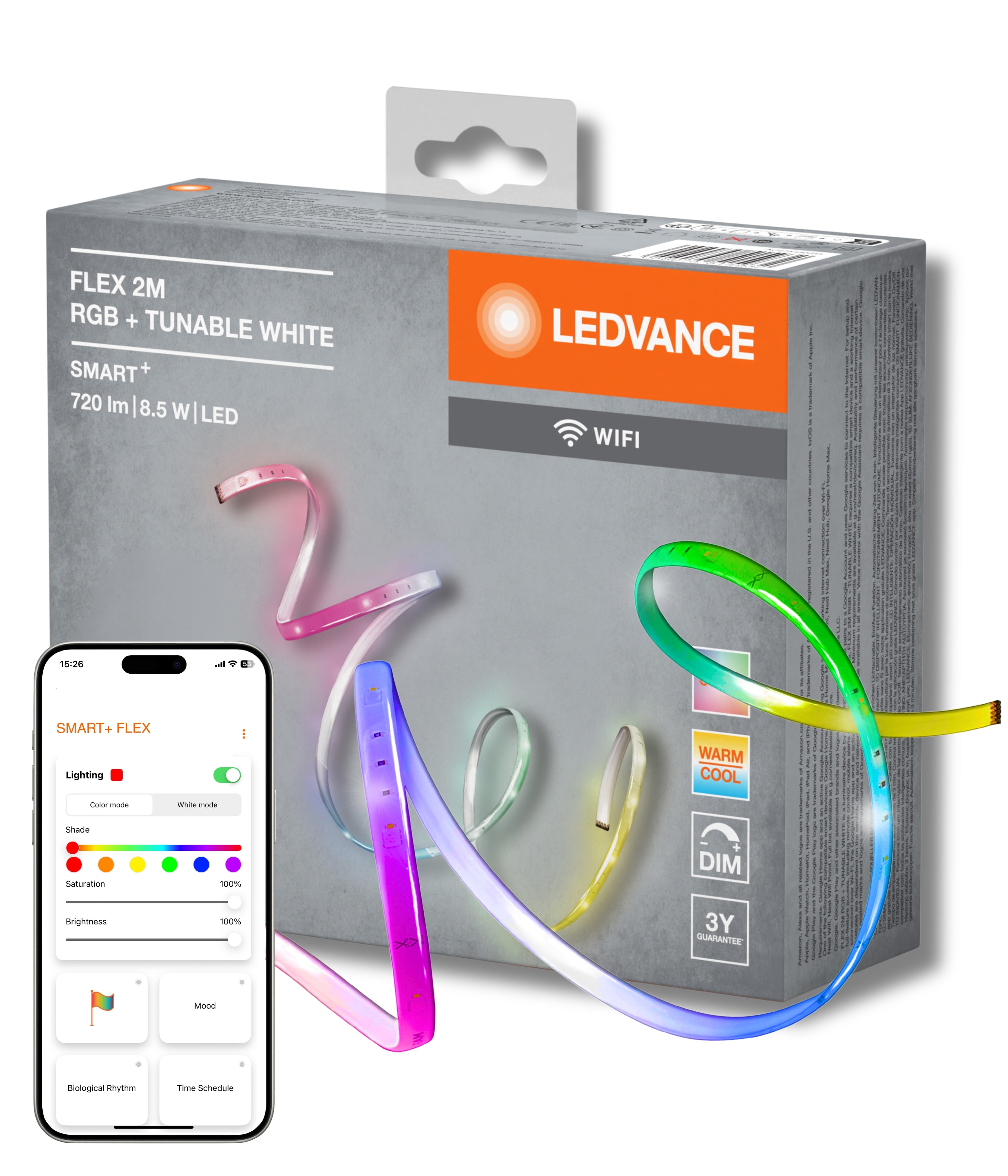 LEDVANCE LED-Band Smart+ WiFi 2m RGB TW – Produktansicht