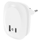 LEDVANCE LED-Nachtlicht Lunetta Edge Sensor 830 USB A C Weiß
