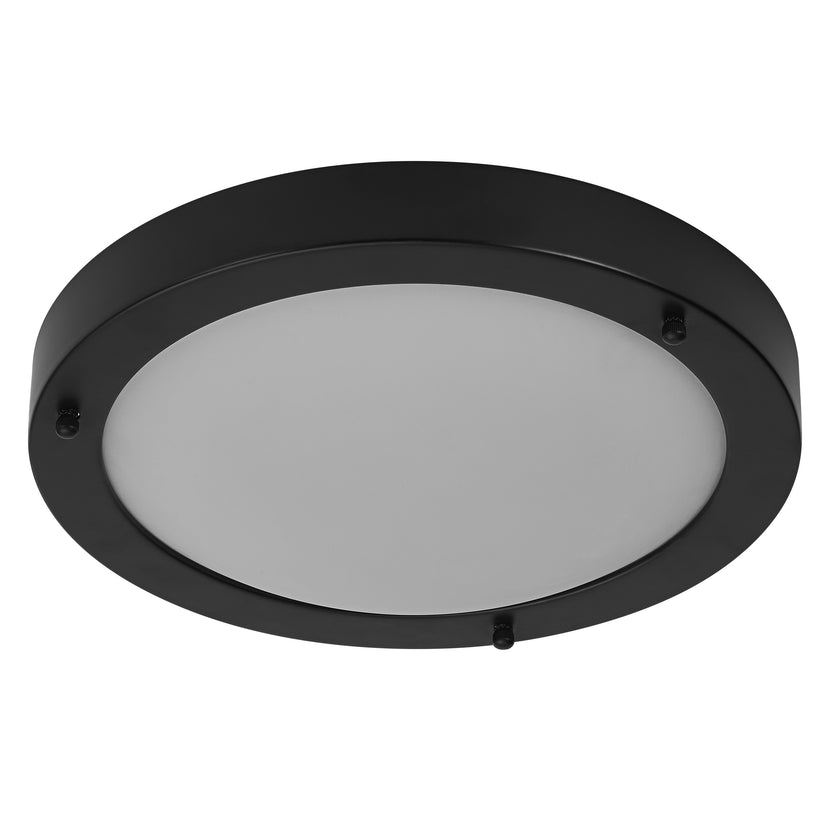 LEDVANCE LED-Deckenleuchte Bathroom Classic Round E27 IP44 Ø310 mm Schwarz