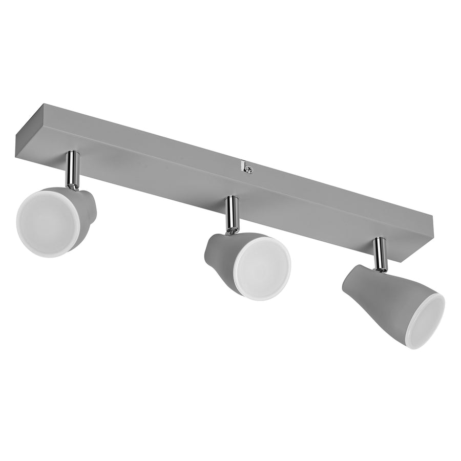 Osram LED Spot Pear 3-flammig 12,9W/2700K 630lm warmweiß nicht dimmbar grau IP20