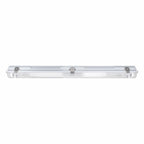 LEDVANCE Feuchtraumleuchten-Gehäuse Damp Proof Housing 600 für 2 T8-LED-Röhren IP65 Grau – Seitenansicht