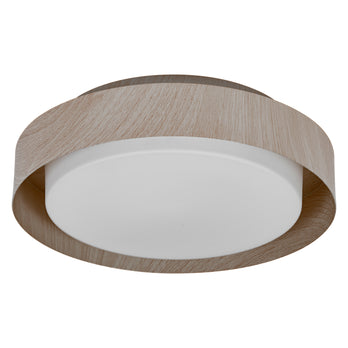 Osram Deckenleuchte Orbis Madrid 290mm 2-flammig E27 nicht dimmbar Holzdekor IP20