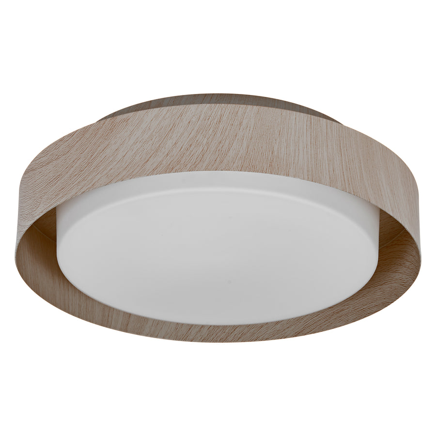 Osram Deckenleuchte Orbis Madrid 290mm 2-flammig E27 nicht dimmbar Holzdekor IP20