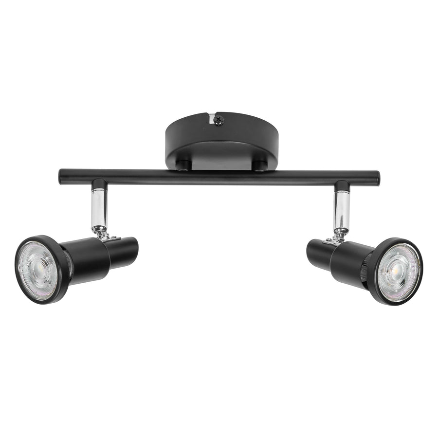 Osram LED Spot 2-flammig 6,8W/2700K 460lm warmweiß dimmbar schwarz IP20