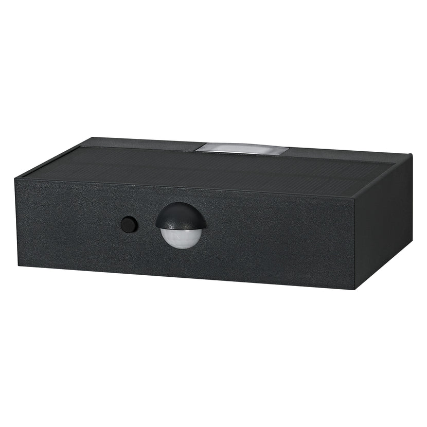 LEDVANCE LED-Solarwandleuchte Endura Style Bricklume Sensor 3 W 3000 K 300 lm warmweiß dunkelgrau IP65