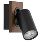 Osram LED Spot Decor Mercury 1-flammig 3,4W/2700K 230lm warmweiß dimmbar Holzdekor/schwarz IP20