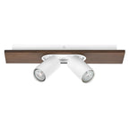 Osram LED Spot Decor Mercury 2-flammig 6,8W/2700K 460lm warmweiß dimmbar weiß/Holzdekor IP20