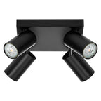 Osram LED Spot Octagon Plate 4-flammig 13,6W/2700K 920lm warmweiß dimmbar schwarz IP20