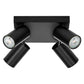 Osram LED Spot Octagon Plate 4-flammig 13,6W/2700K 920lm warmweiß dimmbar schwarz IP20