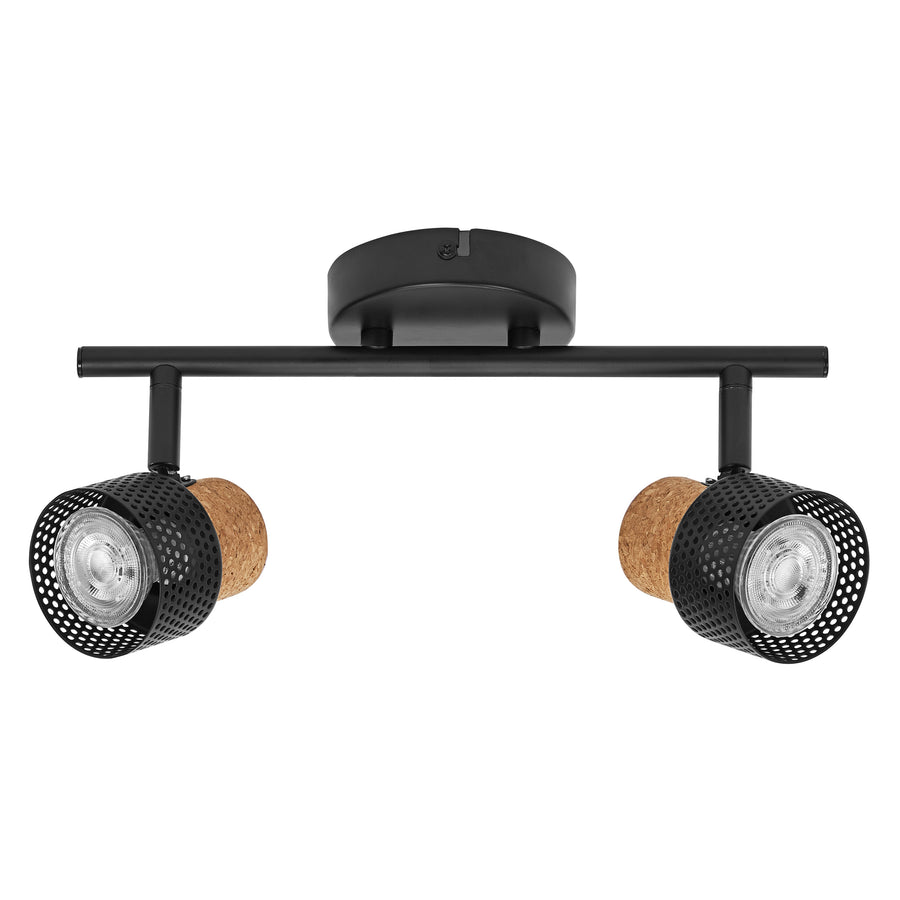 Osram LED Spot Decor Cork 2-flammig 6,8W/2700K 460lm warmweiß dimmbar schwarz IP20
