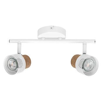 Osram LED Spot Decor Cork 2-flammig 6,8W/2700K 460lm warmweiß dimmbar weiß IP20
