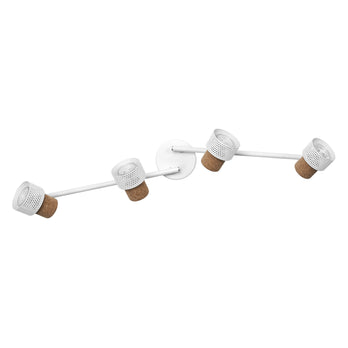 Osram LED Spot Decor Cork 4-flammig 13,6W/2700K 920lm warmweiß dimmbar weiß IP20