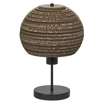 Osram Tischleuchte Decor Cardboard Ball 1-flammig E27 nicht dimmbar braun IP20
