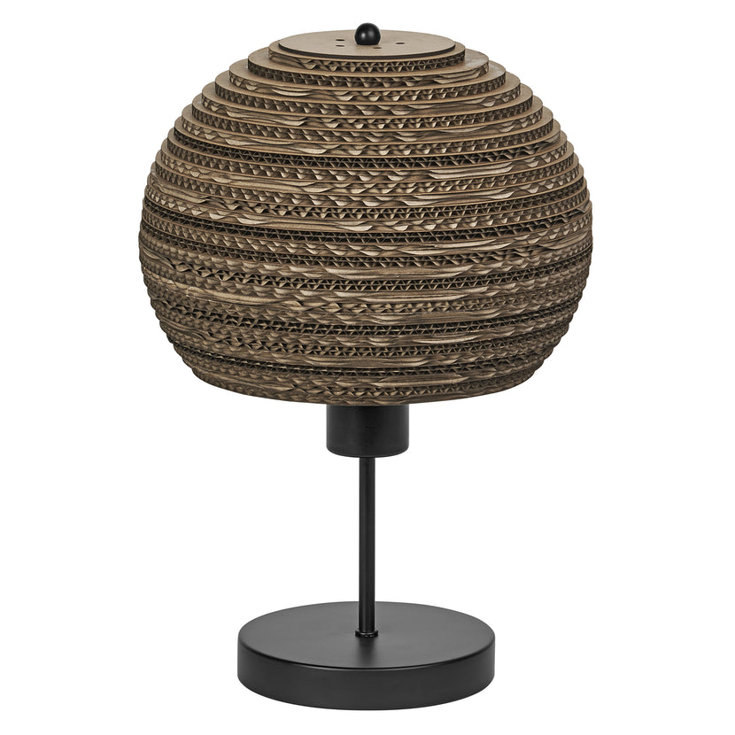 Osram Tischleuchte Decor Cardboard Ball 1-flammig E27 nicht dimmbar braun IP20