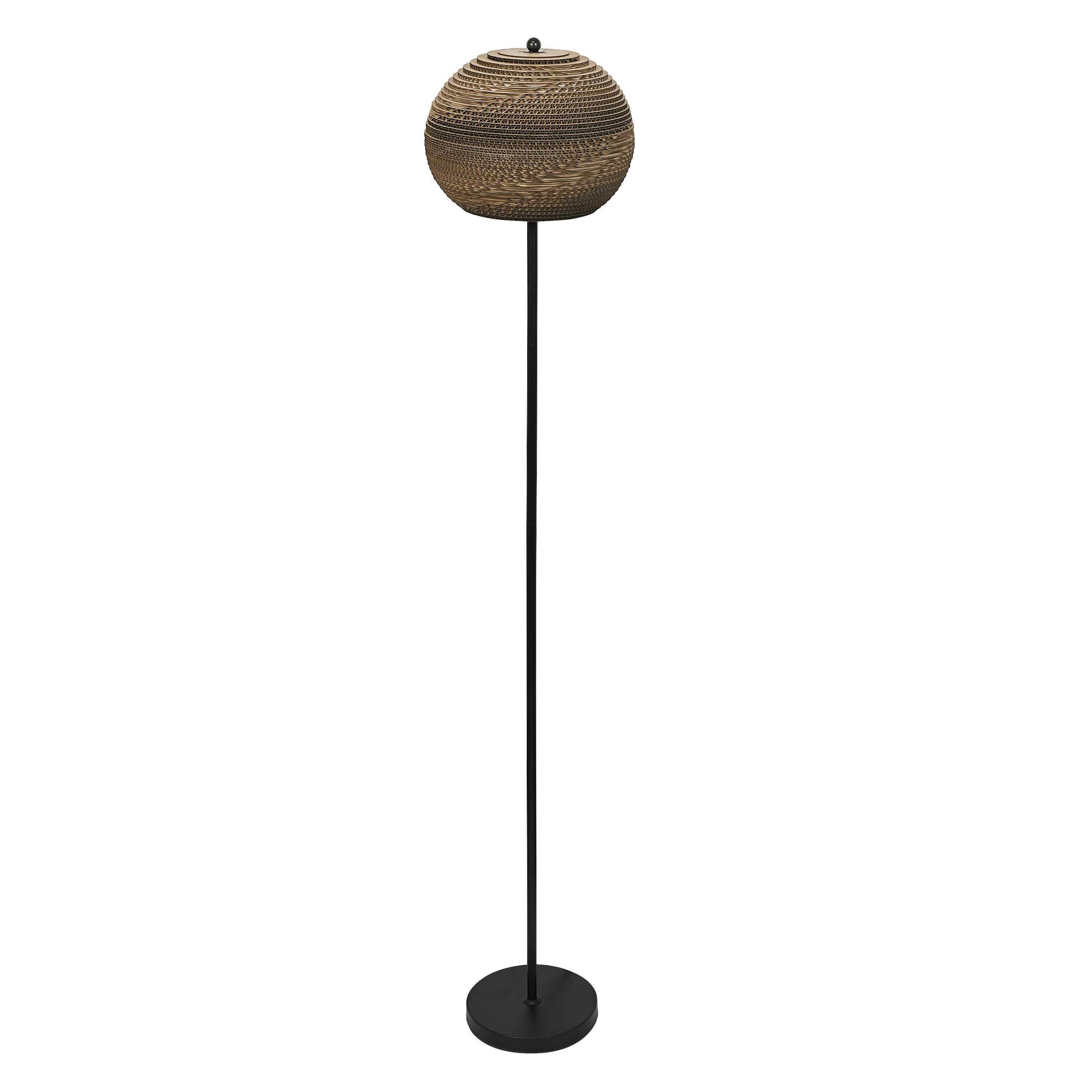 Osram Stehleuchte Decor Cardboard Ball 1-flammig E27 nicht dimmbar braun IP20
